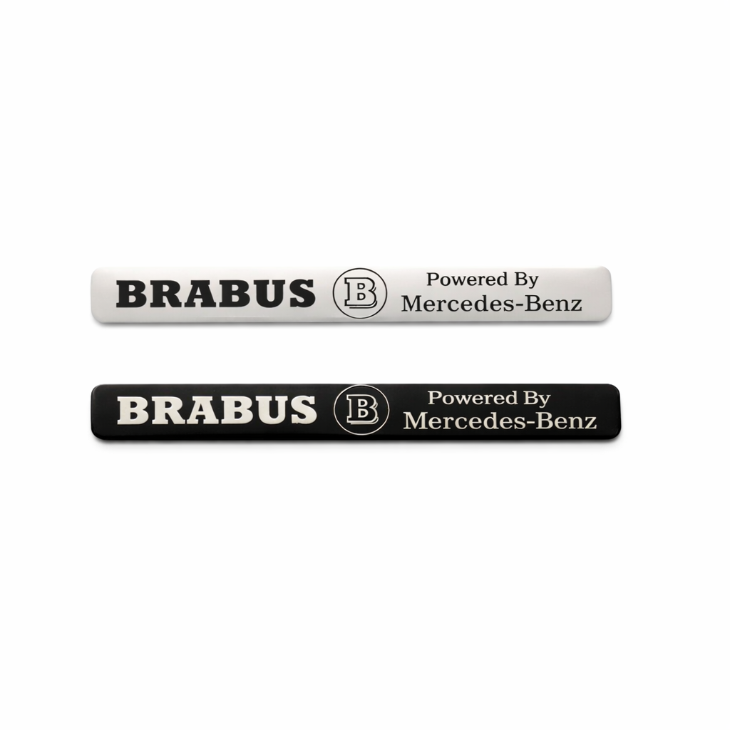 BRABUS Powered by Mercedes-Benz метална емблема 10.7×1.3 см