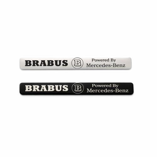 BRABUS Powered by Mercedes-Benz метална емблема 10.7×1.3 см