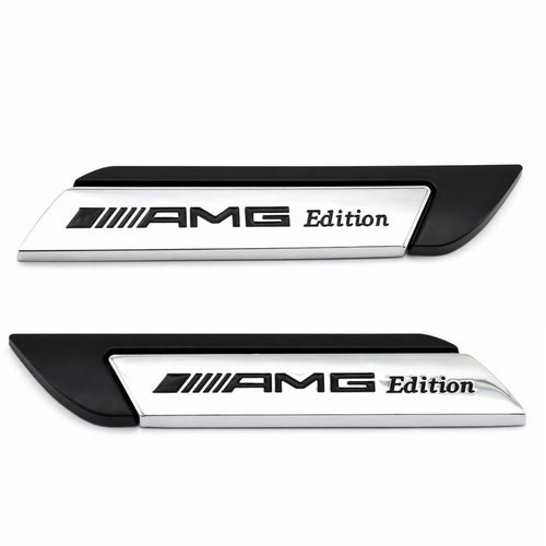 AMG Edition Емблеми за Калник – Метален Комплект 2 Броя Лява + Дясна