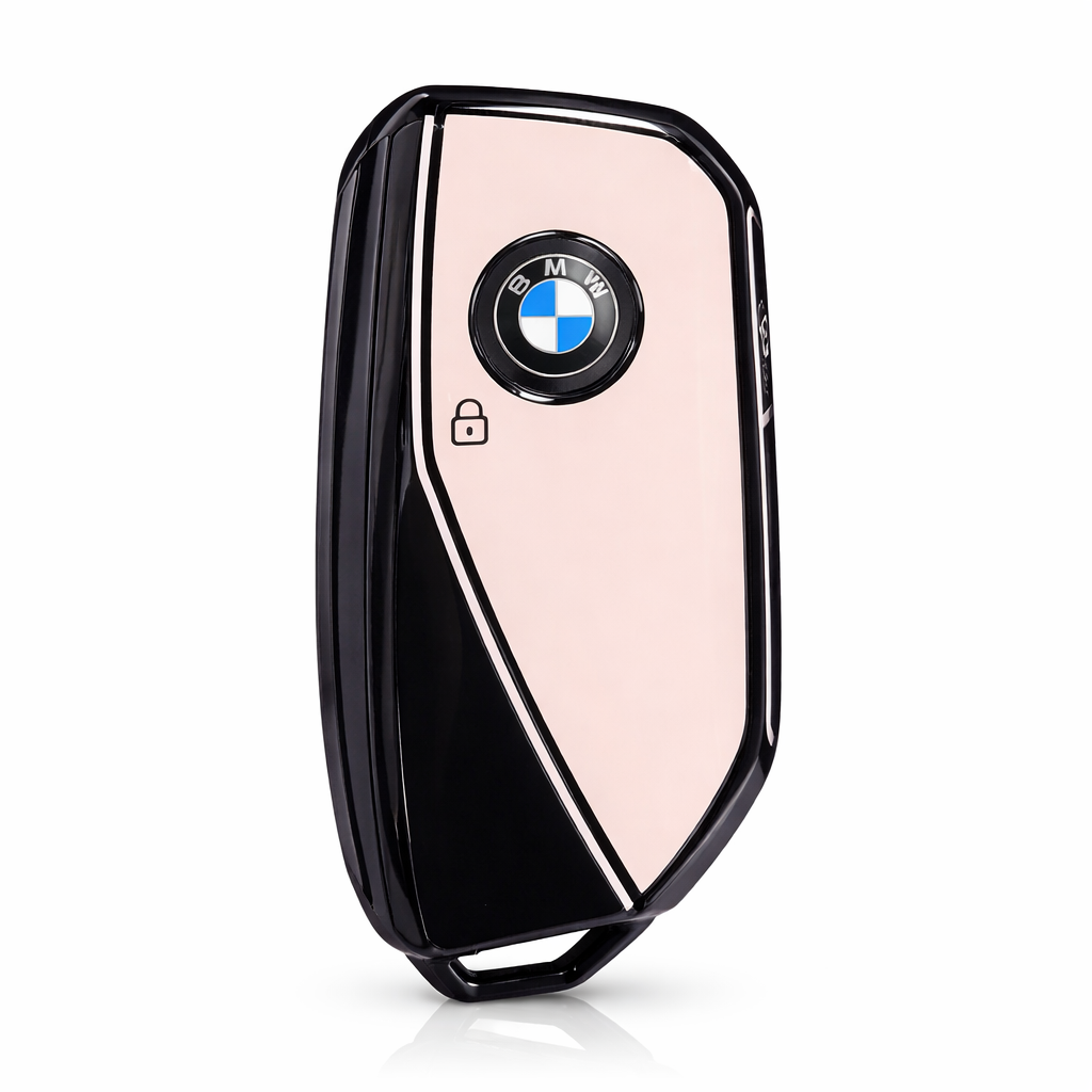 Калъф за Ключ BMW – Soft Touch TPU (Серия 2/4/5/7, X1/X5/X6/X7, i5/i7) РОЗОВ