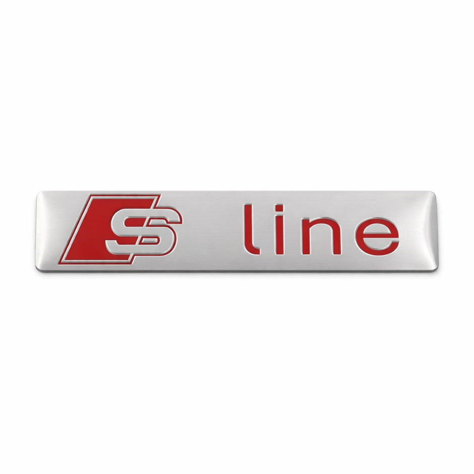 S line емблема 90×20 мм – алуминиева