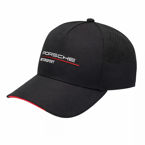 Спортна шапка Porsche Motorsport – черна с червени детайли ЧЕРЕН