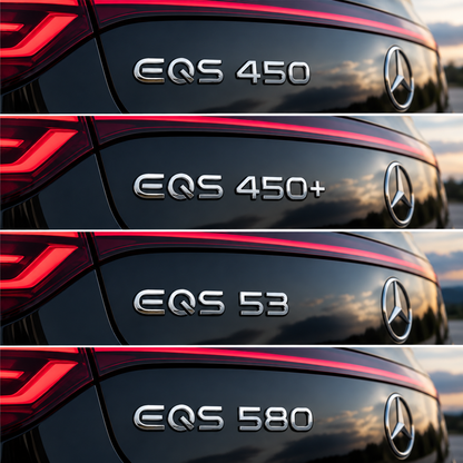 Емблеми за багажник Mercedes EQS – 450, 450+, 53 и 580