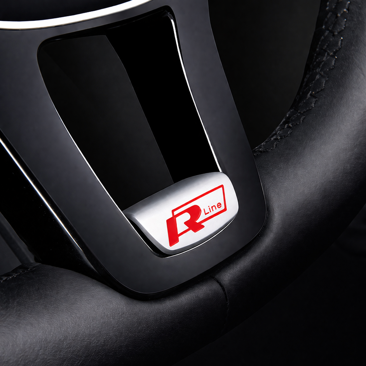 Метална Емблема GTS за волан – лепяща RLine red