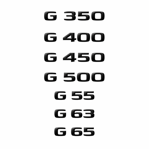 Емблема Mercedes G-Class за Заден Капак Черна - лак G65