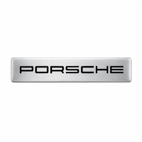 Алуминиева емблема PORSCHE лепяща 8.2 x 1.6 см
