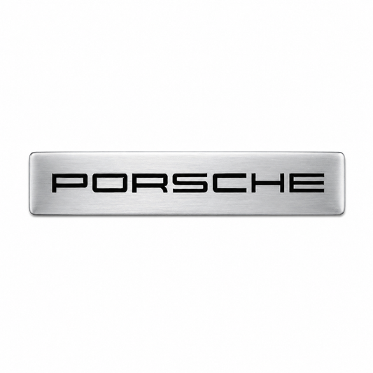 Алуминиева емблема PORSCHE лепяща 8.2 x 1.6 см