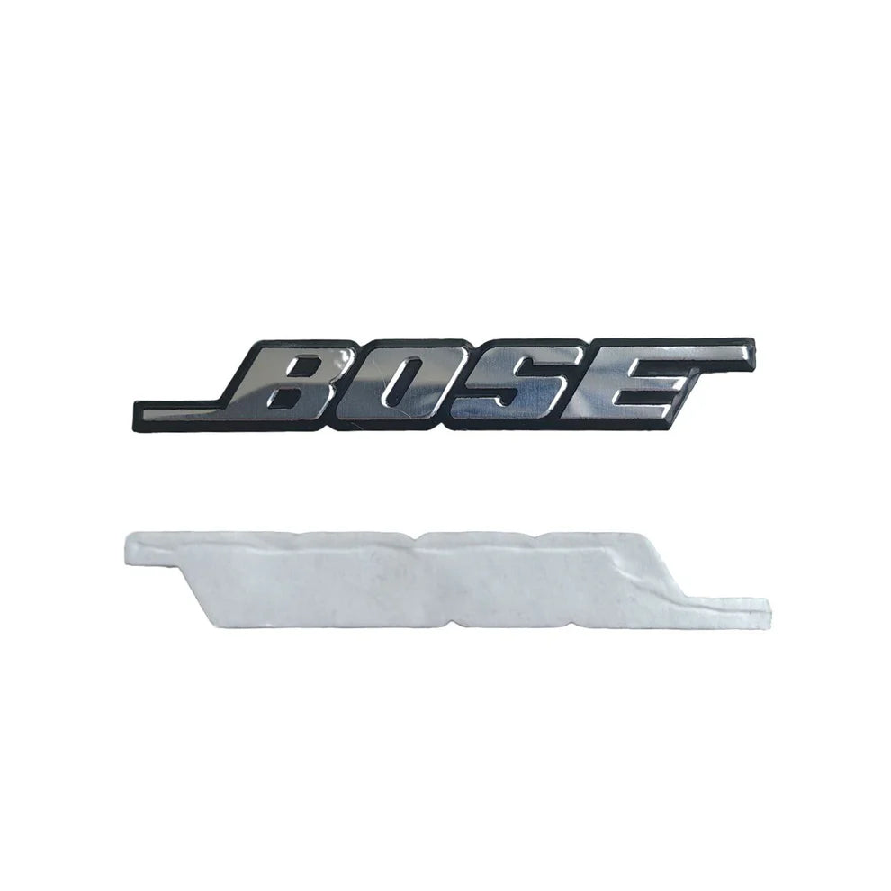 Алуминиева емблема BOSE за тонколони – 3 размера Тънка дълга (53×8 мм)