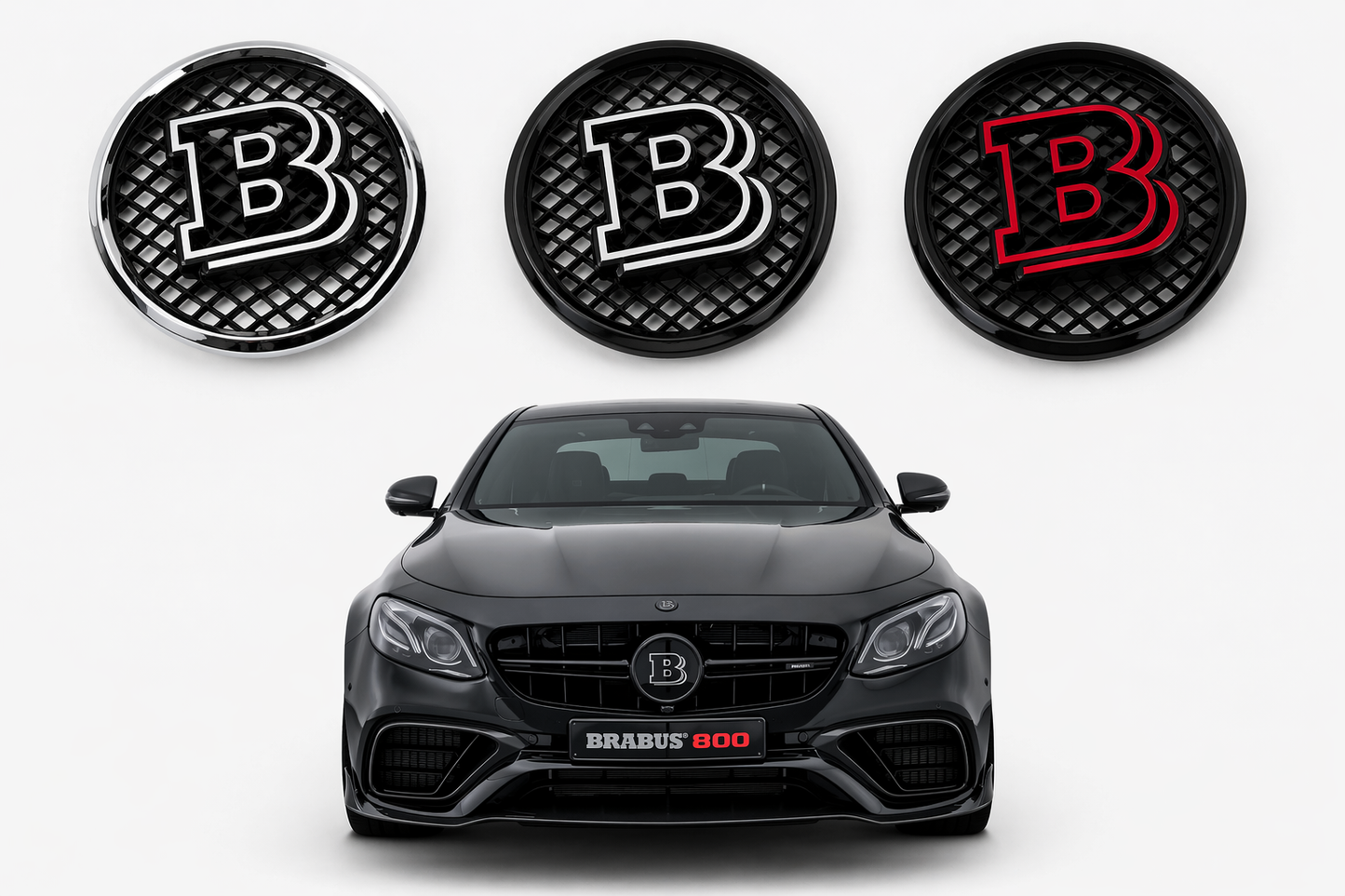 Емблема Brabus стил за Mercedes – 185мм предна решетка