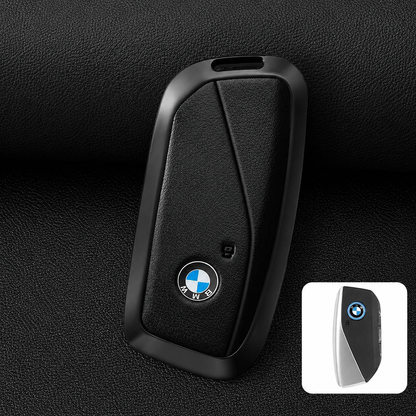 Премиум метален калъф за ключ BMW – черен защитен дизайн ЧЕРЕН
