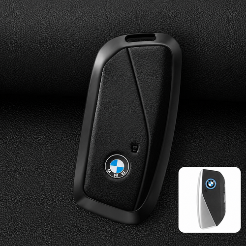 Премиум метален калъф за ключ BMW – черен защитен дизайн ЧЕРЕН
