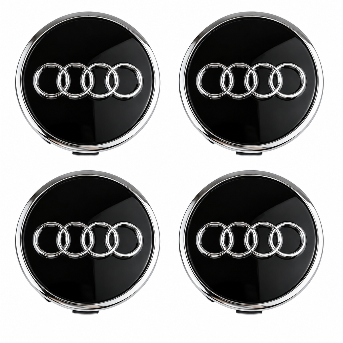 4бр Капачки за джанти Audi черни 61 и 69мм