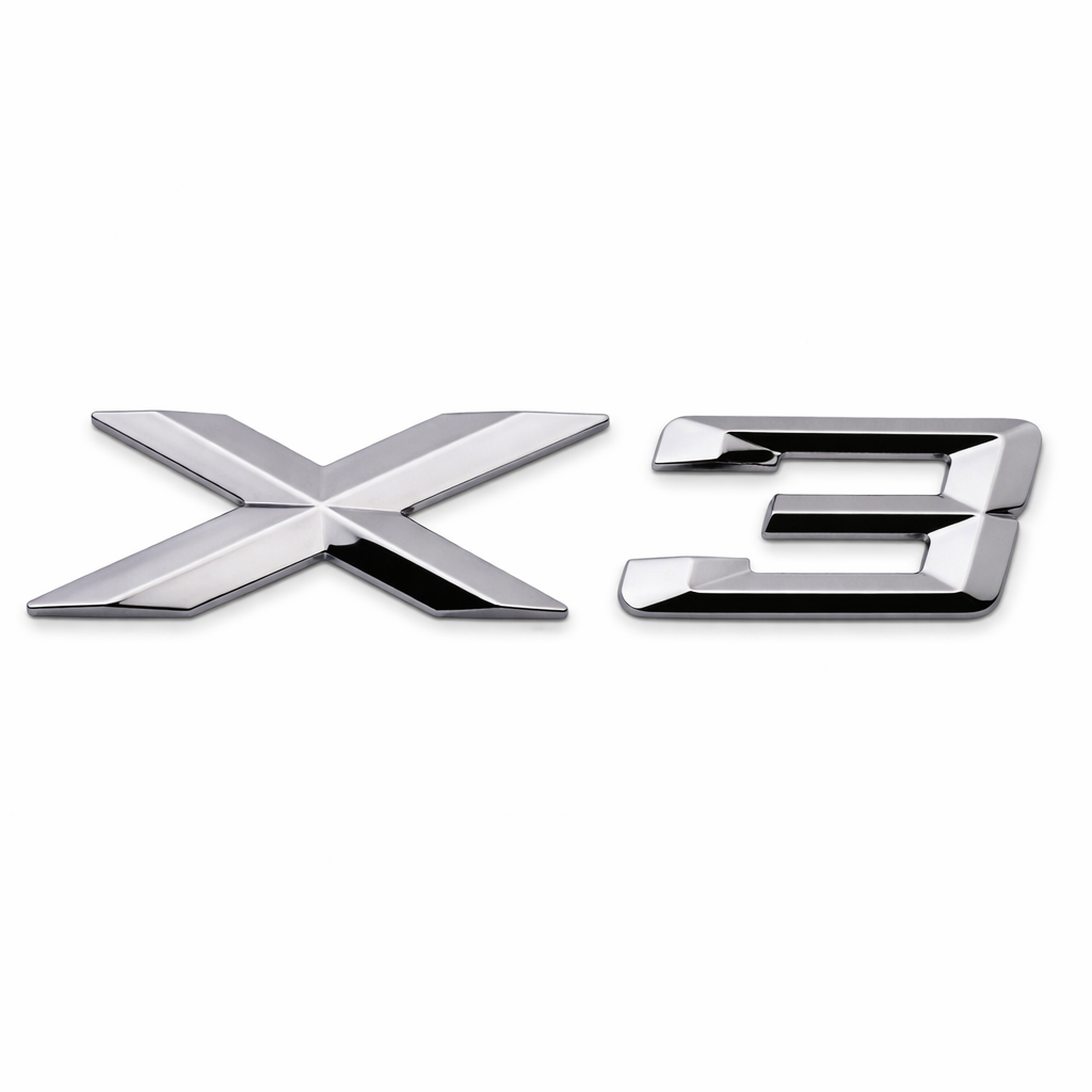 Емблема X3 X5 X6 за BMW – обозначение за заден багажник (самозалепваща) X3