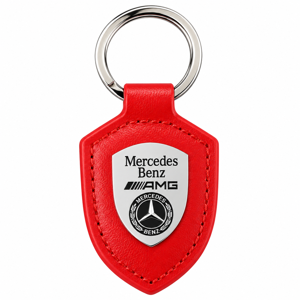 Ключодържател Mercedes-Benz AMG с метална емблема – черен или червен