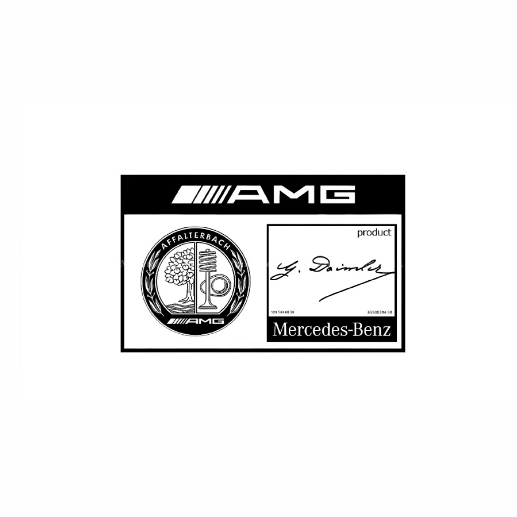 AMG Стикер за Автомобил – Mercedes-Benz Декорация (8см / 10см / 12см)