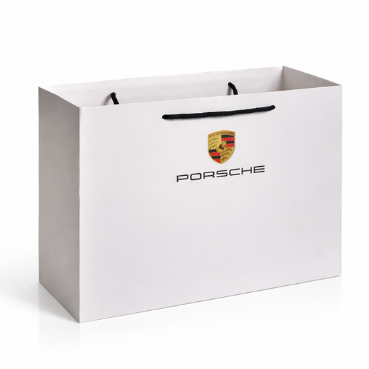 Подаръчна картонена чантичка Porsche – 30 x 25 x 12 см