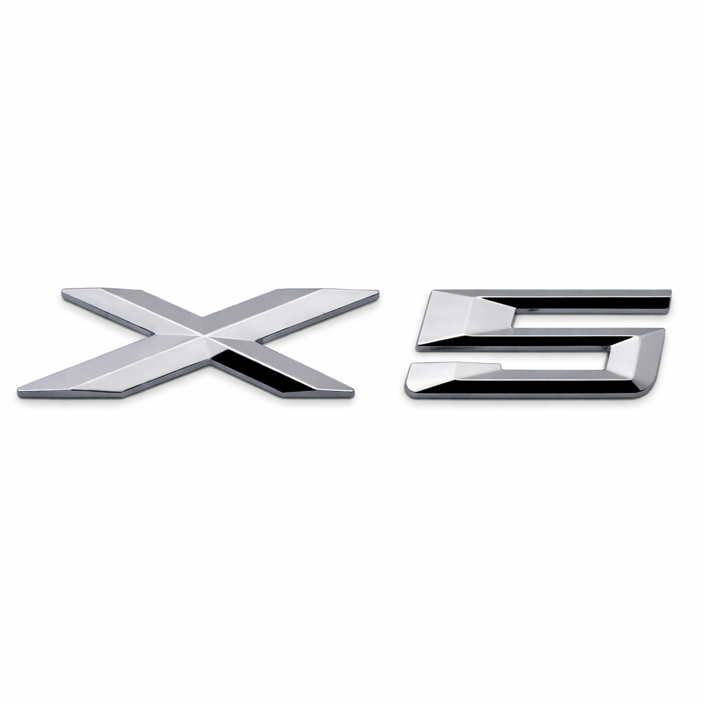 Емблема X3 X5 X6 за BMW – обозначение за заден багажник (самозалепваща) X5