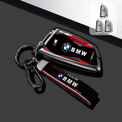 Премиум калъф за BMW ключ – метален корпус 360° защита (F1 стил) ЧЕРЕН
