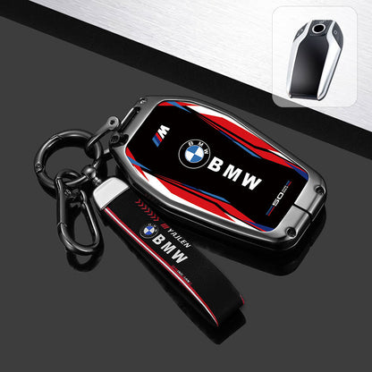 Премиум калъф за BMW ключ – метален корпус 360° защита (F1 стил) ЧЕРЕН