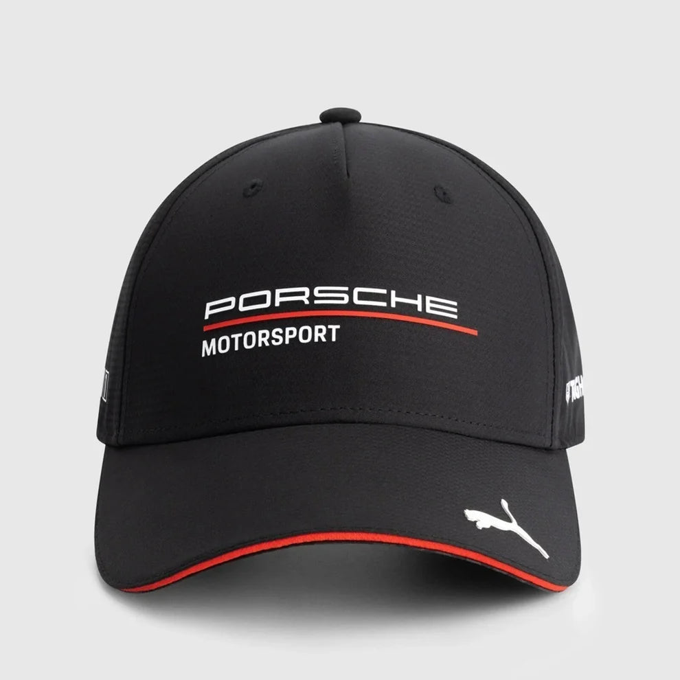 Шапка Porsche Motorsport – стилна спортна шапка (черна/бяла) Черен