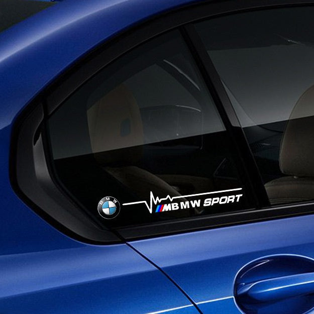 Стикери BMW Motorsport / Performance (сърдечен пулс) – комплект ляв/десен
