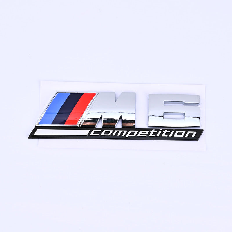 Задна Спортна емблема M3 / M5 / M6 Competition – алуминиева, висок клас М6 сива