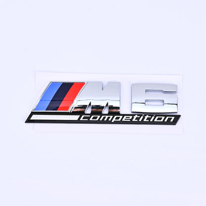 Задна Спортна емблема M3 / M5 / M6 Competition – алуминиева, висок клас М6 сива