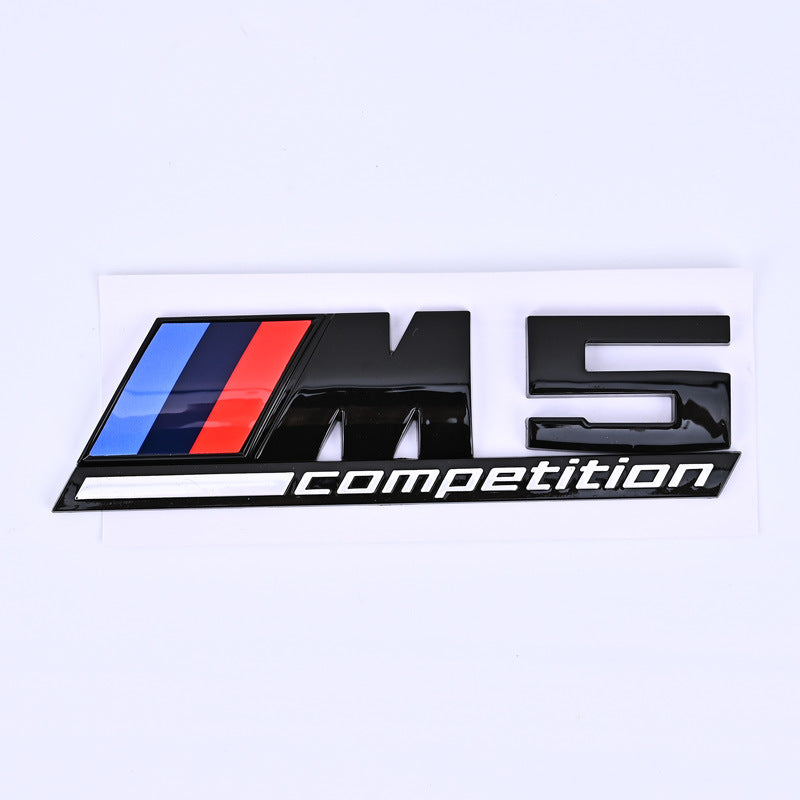 Задна Спортна емблема M3 / M5 / M6 Competition – алуминиева, висок клас М5 черна
