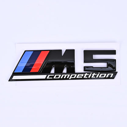 Задна Спортна емблема M3 / M5 / M6 Competition – алуминиева, висок клас М5 черна