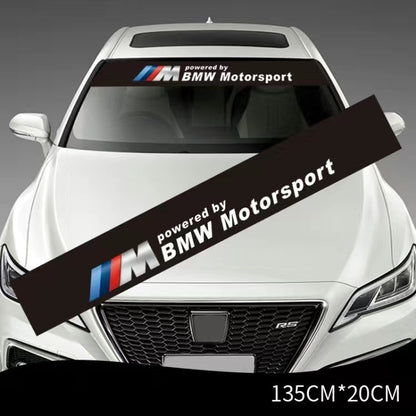 Стикер сенник за предно стъкло – спортен дизайн 135 x 20 см Mpower