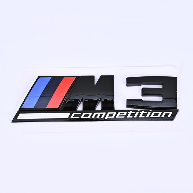 Задна Спортна емблема M3 / M5 / M6 Competition – алуминиева, висок клас М3 черна