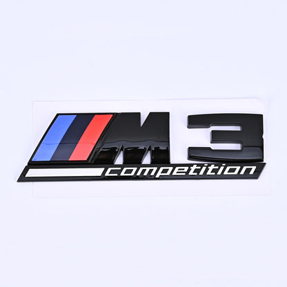 Задна Спортна емблема M3 / M5 / M6 Competition – алуминиева, висок клас М3 черна