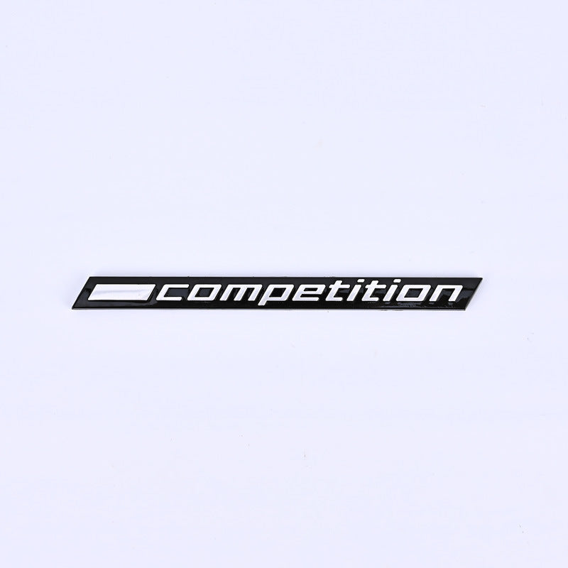 Емблема Competition за автомобил – алуминиева, спортен стил 10.3mm