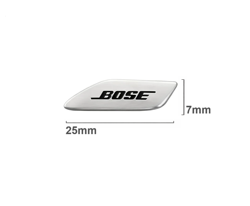 Мини алуминиева емблема BOSE за тонколони 25мм х 7мм