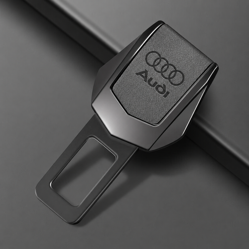 Метална закопчалка TOYOTA за автомобилен предпазен колан с кожен детайл AUDI