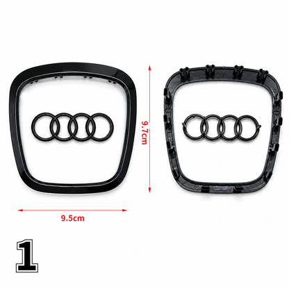 Емблема Audi за волан Airbag – декоративна лайсна за волан Черен №1