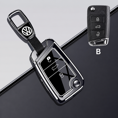 Калъф за автомобилен ключ Volkswagen – черен с ключодържател