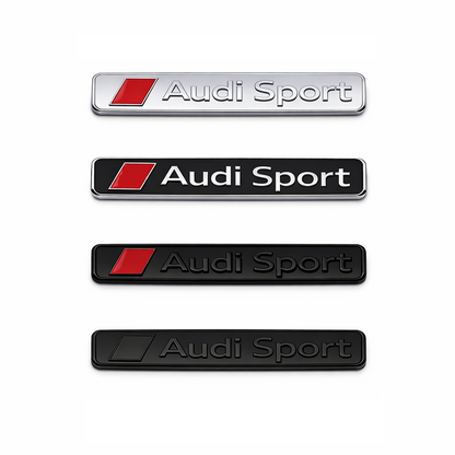Audi Sport емблема 13.4×3.9 см – за автомобил