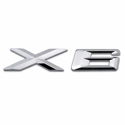 Емблема X3 X5 X6 за BMW – обозначение за заден багажник (самозалепваща) X6