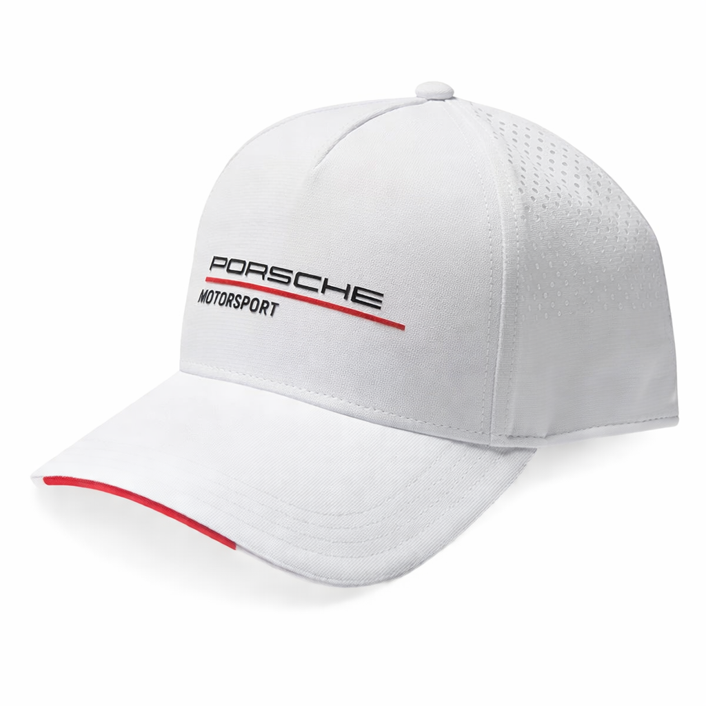 Спортна шапка Porsche Motorsport – черна с червени детайли БЯЛ