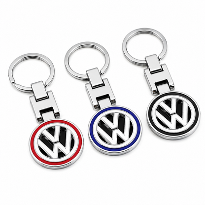 Метален ключодържател Volkswagen VW с въртяща се емблема