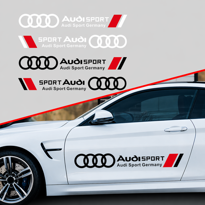Стикер за врата Audi Sport – декоративно фолио (70 x 9.8 см)