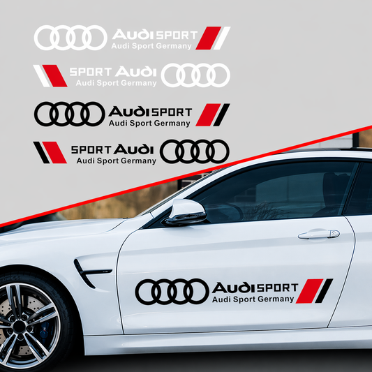 Стикер за врата Audi Sport – декоративно фолио (70 x 9.8 см)