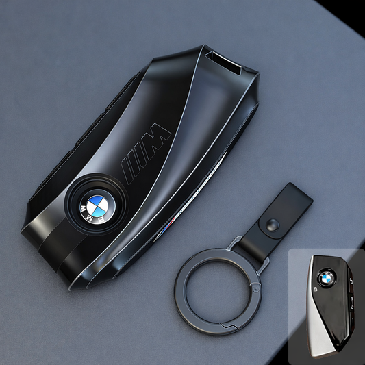 Премиум метален калъф за ключ BMW M – 360° защита ЧЕРЕН