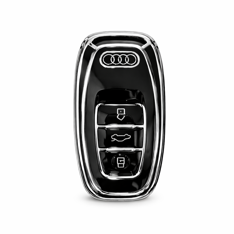 Луксозен Калъф за Ключ Audi – Хром Дизайн и Пълна Защита