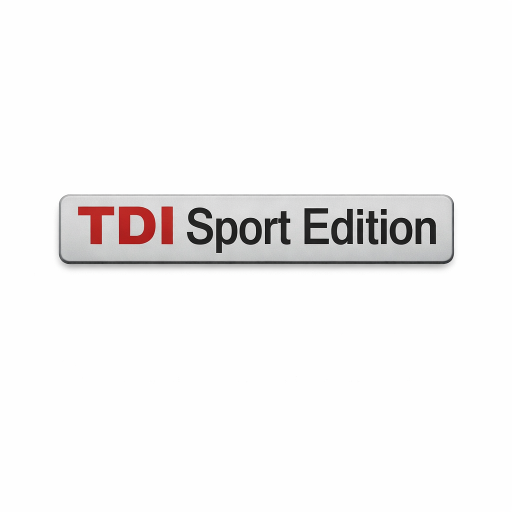 TDI Sport Edition Емблема за Автомобил – Хром / Мат / Черна МАТ