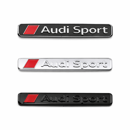 Audi Sport емблема 13.4×3.9 см – за автомобил