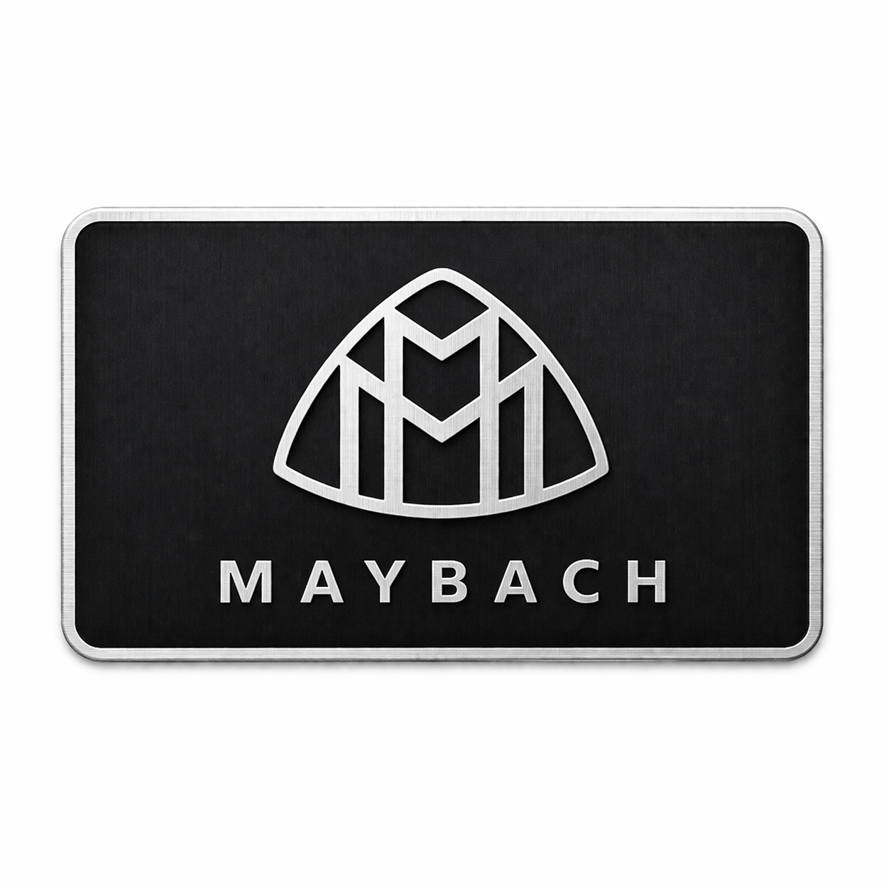 Maybach метална емблема 8×5 см – черно/хром ЧЕРЕН