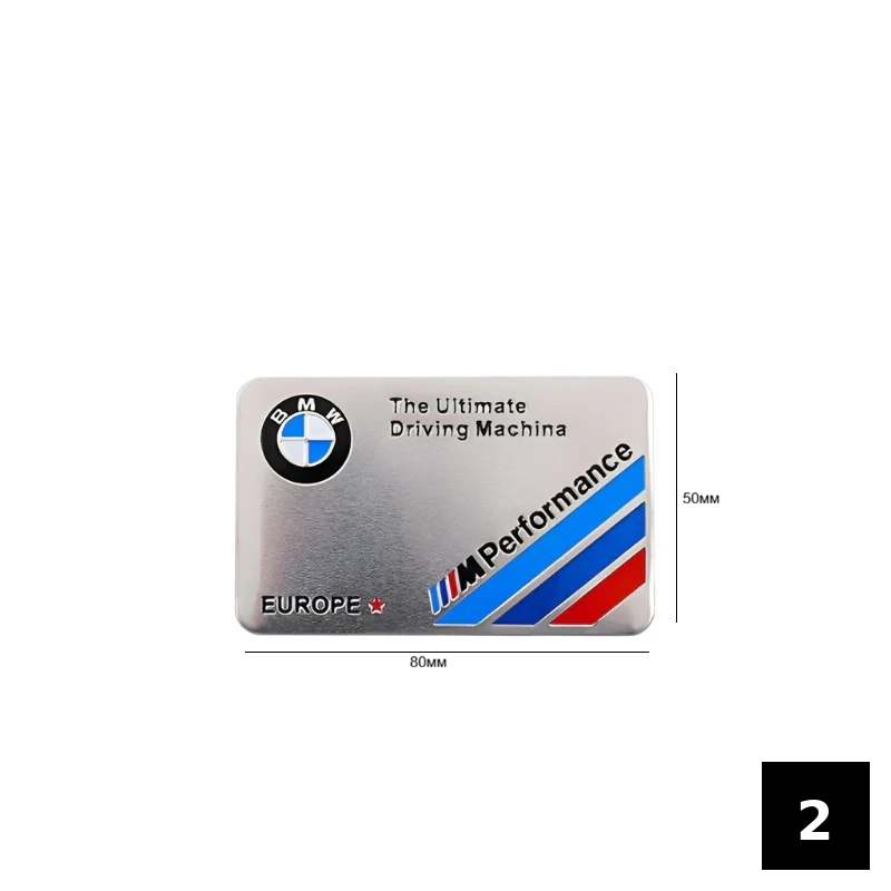 Алуминиеви емблеми BMW M / Motorsport / Performance 2
