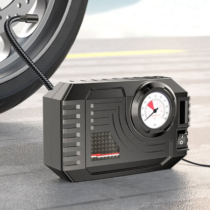 Автомобилен компресор за гуми C3011-2 – 12V, 60W, 90 PSI с манометър